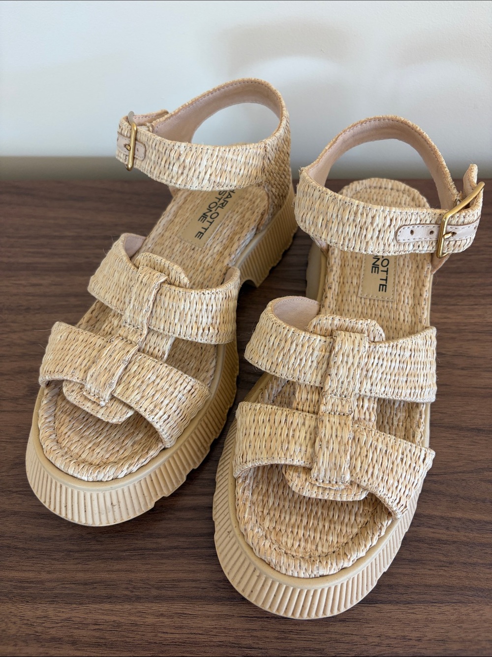 Charlotte Stone Henny Raffia Sandals